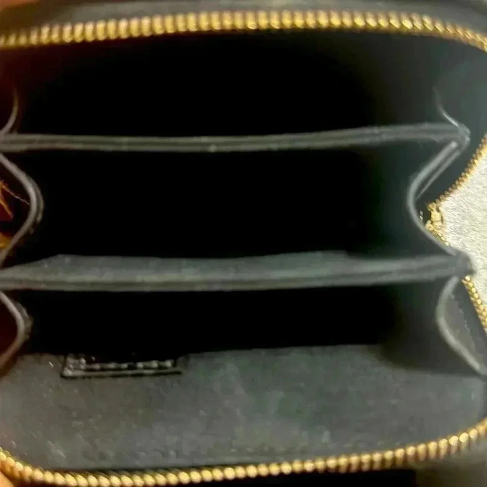 Chanel Black Quilted Mini Lacquered Chain Clutch in lambskin leather